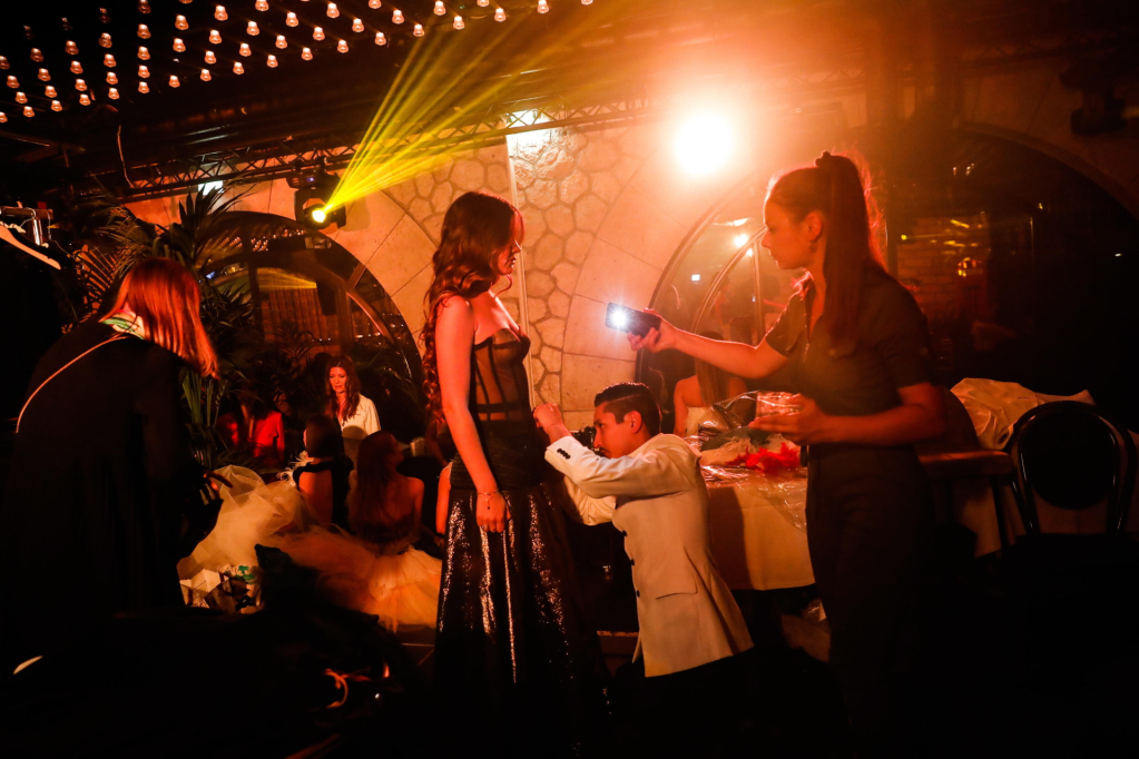 Models at a fashion show with designer Sami Nouri | Photo: Archive EPA / TERESA SUAREZ