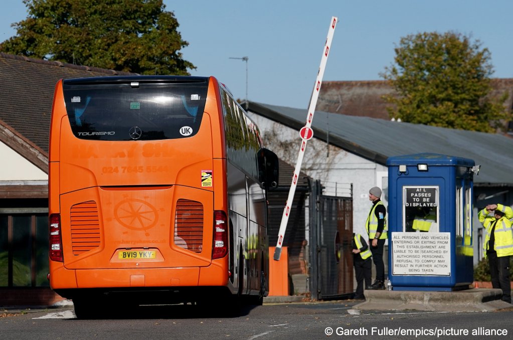 The migrants arrived in the UK on Sunday were taken to Manston immigration short-term holding facility located at the former Defence Fire Training and Development Centre in Thanet, Kent | Photo: Gareth Fuller/PA Wire