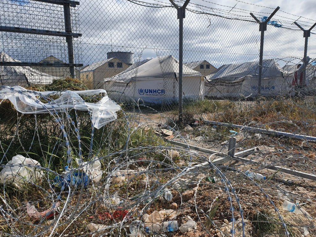 Le camp de Pournara est le seul centre d'enregistrement pour les demandeurs d'asile à Chypre. Crédit : Charif Bibi/InfoMigrants