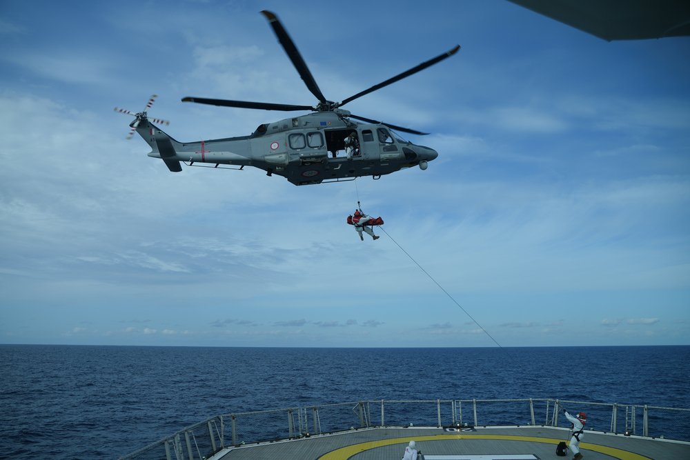 One person was airlifted to Malta as a medical emergency | Photo: MSF/Geo Barents