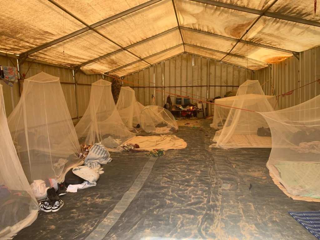 Un lieu de vie de migrants à Rosso, au Sénégal. Crédit : DR