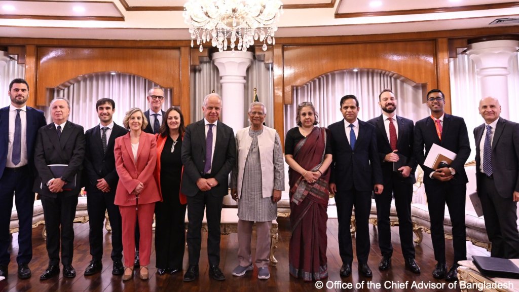 An Italian delegation arrived in Bangladesh for a visit on Monday, May 5 | Photo: With kind permission of the Office of the Chief Advisor to the government of Bangladesh