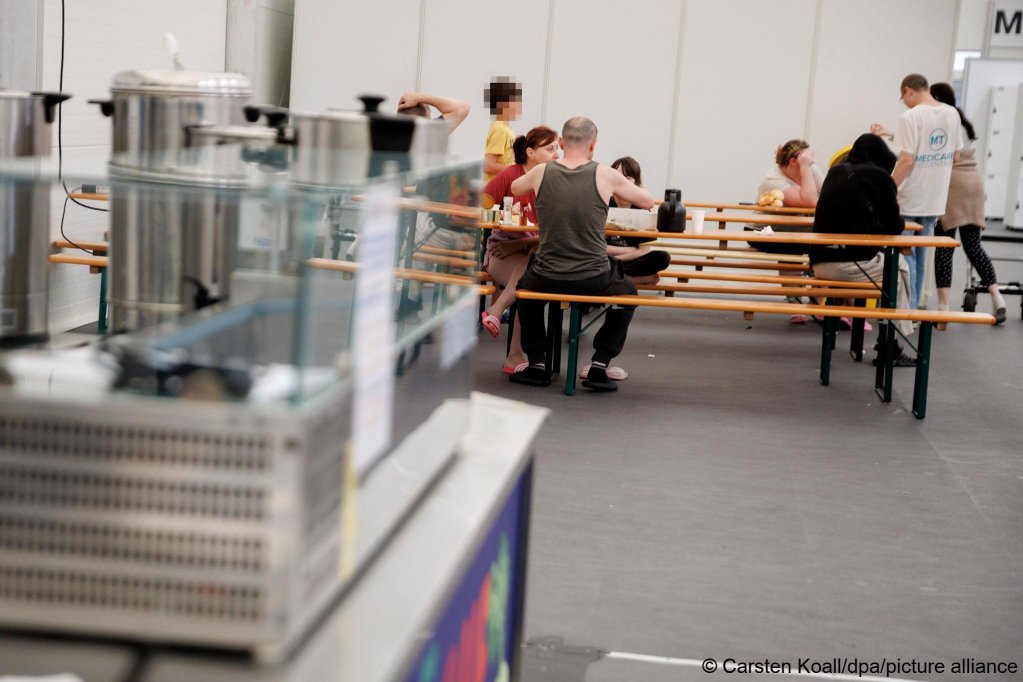 Migrants at the Tegel asylum shelter, May 2024 | Photo: picture alliance