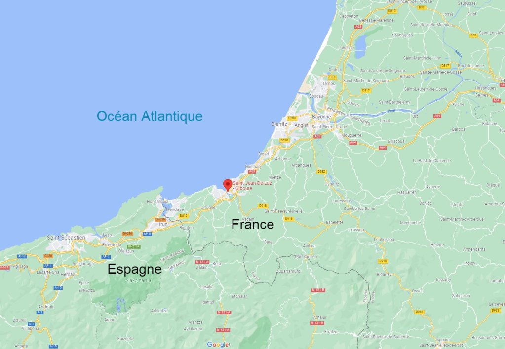 L'accident s'est produit dans la commune de Ciboure, à 500 m de la gare de Saint-Jean-de-Luz. 