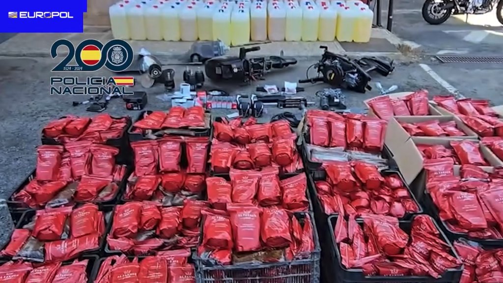 Officials seized evidence in multiple locations, including from warehouses belonging to the crime syndicate | Source: Europol