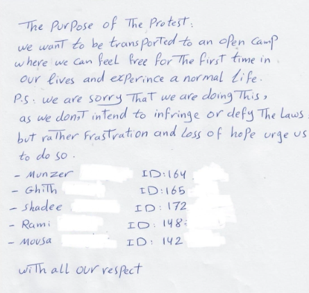 Continuation of the letter from the hunger strikers with names | Source: Chlebem i Solą (With Bread and Salt) Facebook post
