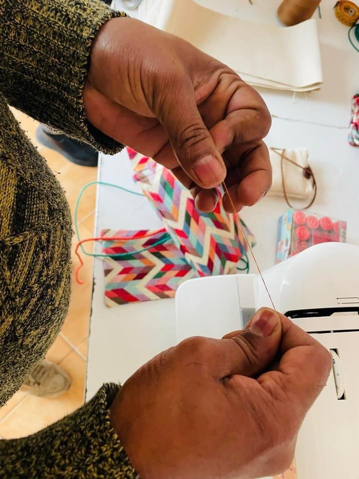 Sewing and embroidery is just one of the activities which helps build skills to enter the workplace at the Iride cooperative SAI | Photo: Micole Liardo / Iride Cooperative