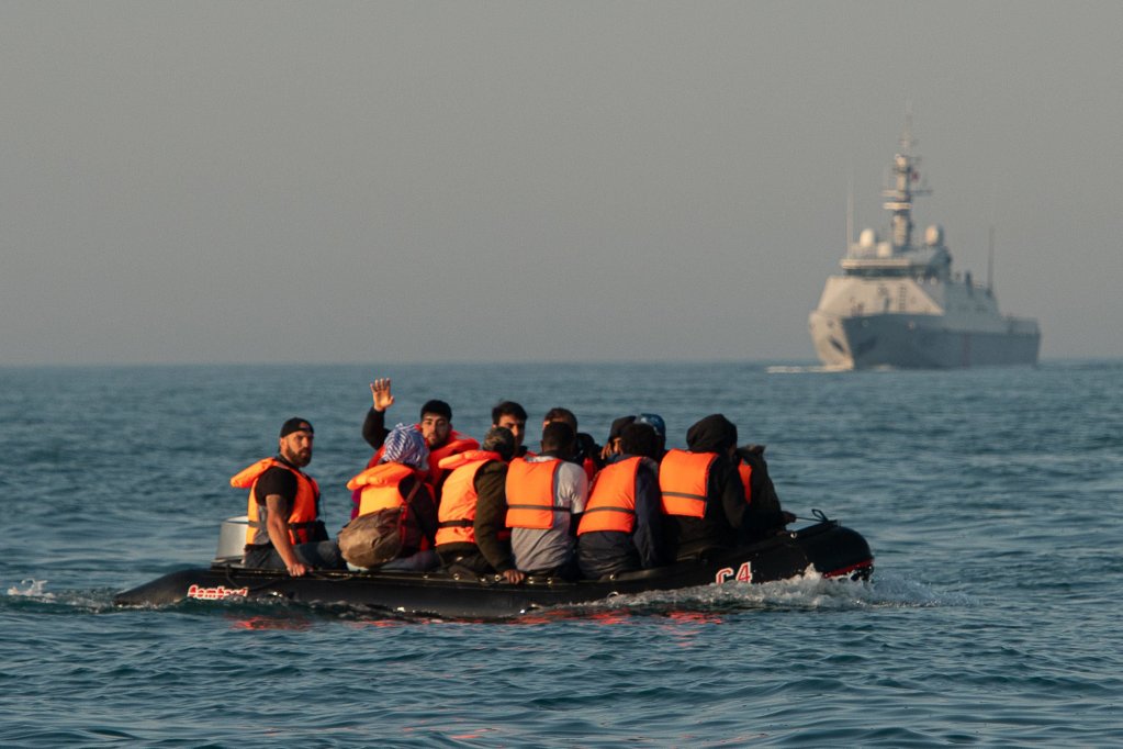 Migrants crossing the English Channel, September 2020 | Photo: picture-alliance/P. Bonniere