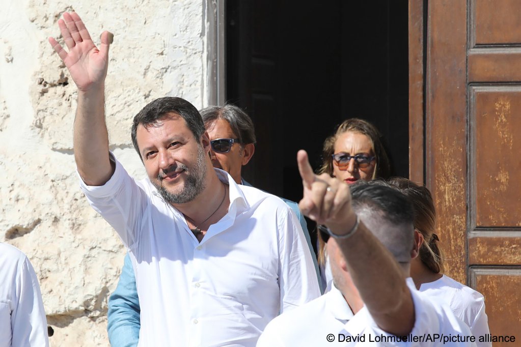 League leader Matteo Salvini visits Lampedusa ahead of the Italian elections on September 25 | Photo: David Lohmueller / picture alliance / ASSOCIATED PRESS 