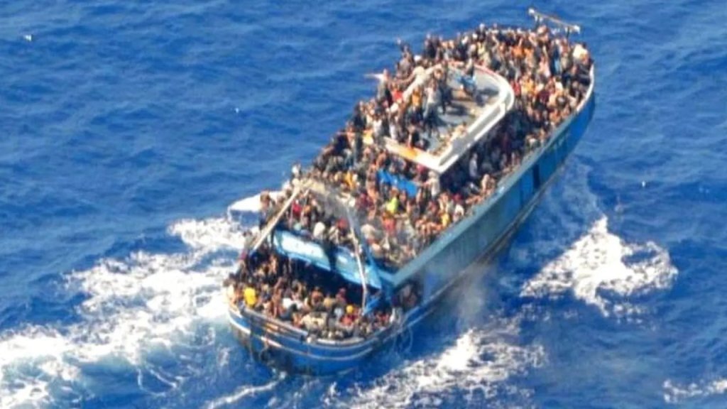 The Adriana vessel was completely overloaded and sank under unknown circumstances | Photo: Hellenic coast guard
