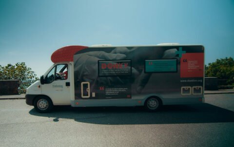 Since 2023, Donk has a mobile clinic too, known as Donky which takes its services into the territory to those who can't access a clinic | Source: https://lnx.donkhm.org/