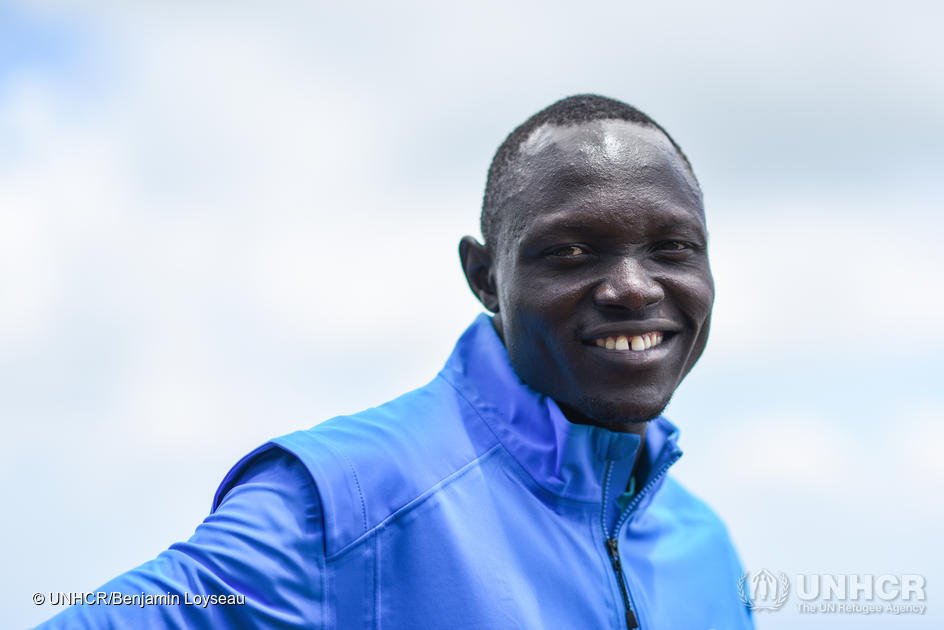South Sudanese track and field athlete Paulo Amotun Lokoro, one of the 29 members of the Refugee Olympic Team for the Tokyo Olympics | Photo: Benjamin Loyseau/UNHCR