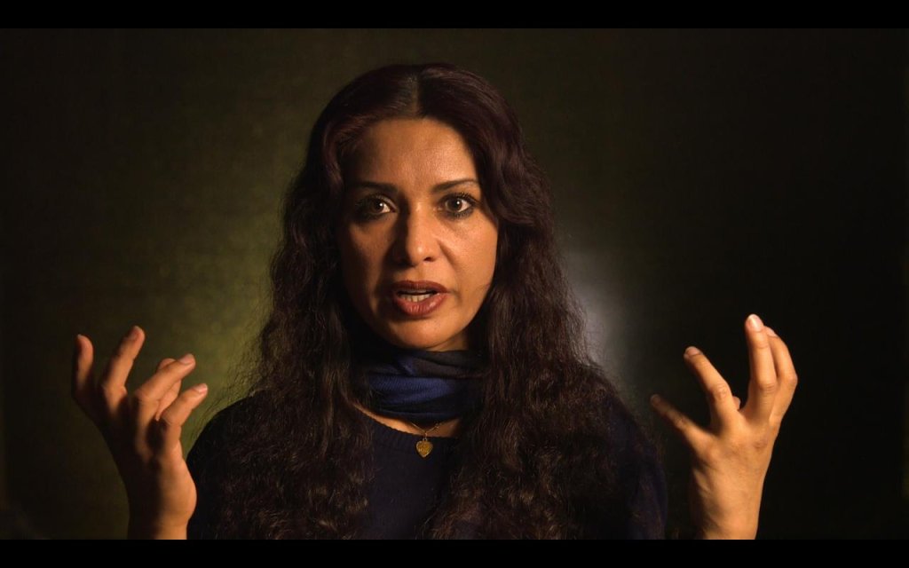 لینا علم در فیلم مستند " قهرمانان واقعی". عکس از  صفحه فیسبوک Truwarriorsdocumentary