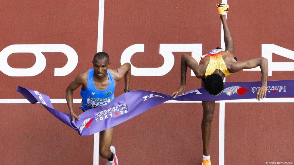 Petros lost in a photo finish at the 2025 World Championships in Tokyo | Photo: Kyodo News/IMAGO