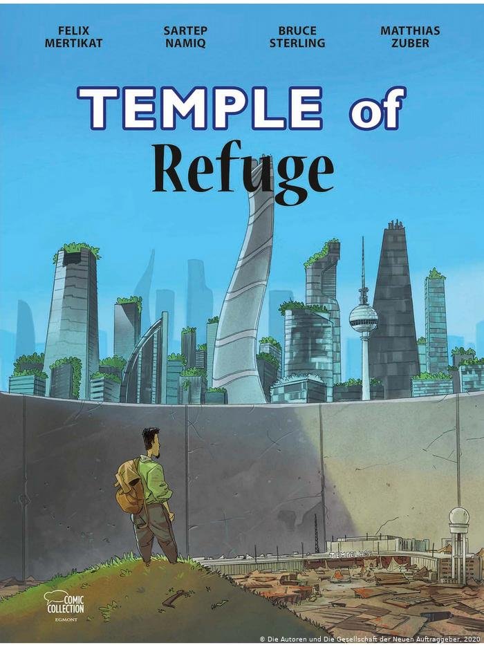 The cover of the book 'Temple of Refuge' | Copyright: Die Autoren und die Gesellschaft der Neuen Auftraggeber, 2020