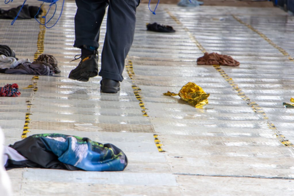 A picture from the deck of the Humanity 1 rescue ship | Photo: Alessio Cassaro / SOS Humanity Press release