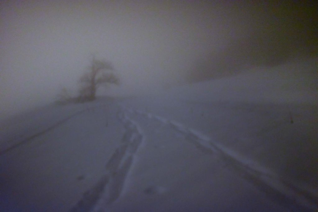 La nuit, dans les Alpes, il est difficile de se repérer hors des chemins balisés. Crédit : Mehdi Chebil