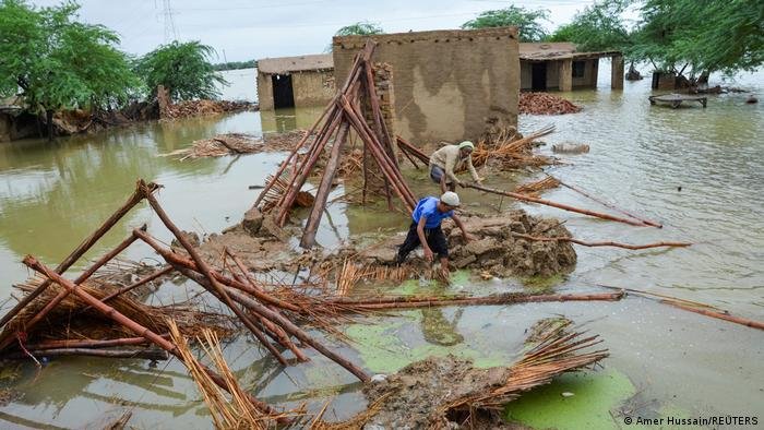 Flooding has been reported in all four of Pakistan's provinces. Pictured is a flooded residential area in the southwestern Balochistan province | Photo: Amer Hussain/Reuters