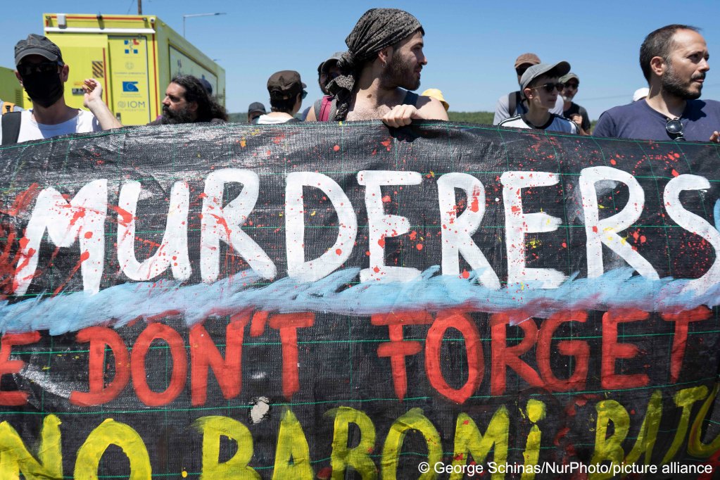 From file: Protesters gathered in late June, accusing the EU, Frontex and the Greek coastguard of letting the people on board the Adriana die | Photo: George Schinas / Nur Photo / picture alliance