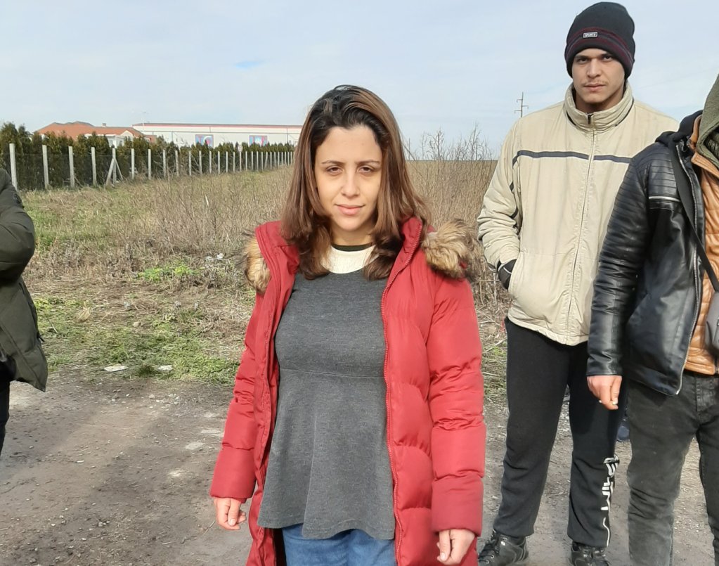 Amina, en Serbie en février 2020. Crédit : InfoMigrants