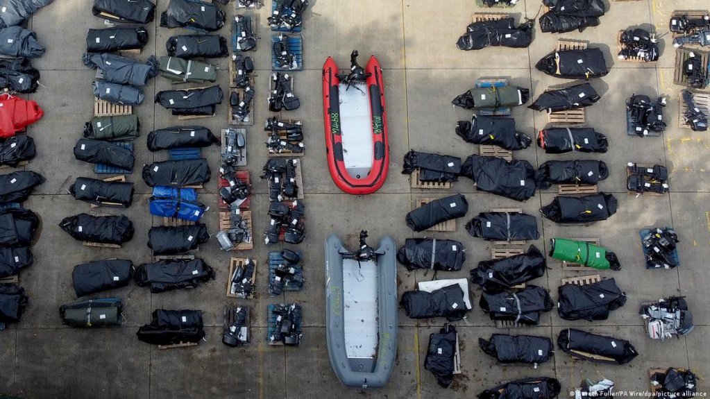 Migrants often attempt to cross the English Channel in small boats like these | Photo: Gareth Fuller/PA Wire/dpa/picture alliance