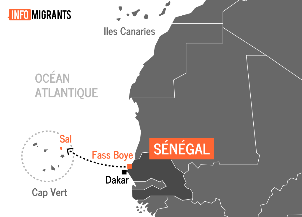 Le Cap-Vert se situe au large du Sénégal. Crédit : InfoMigrants