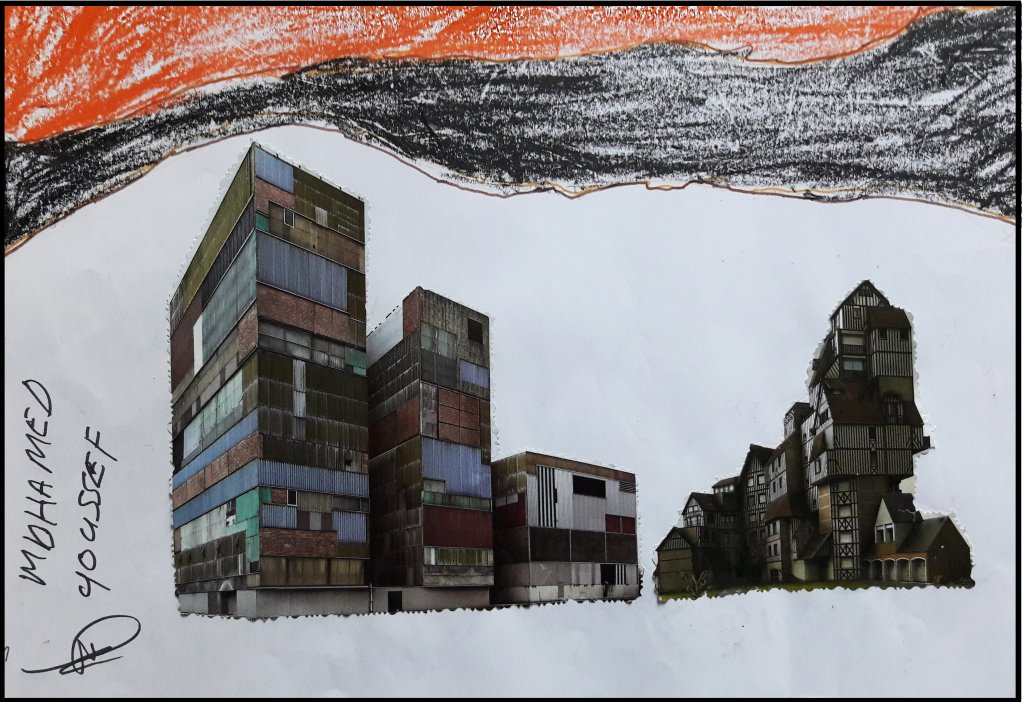 Oeuvre de Mohamed Youssef dans le cadre de l'exposition "Nous sommes aussi des artistes", septembre 2021. Crédits : association Shanti