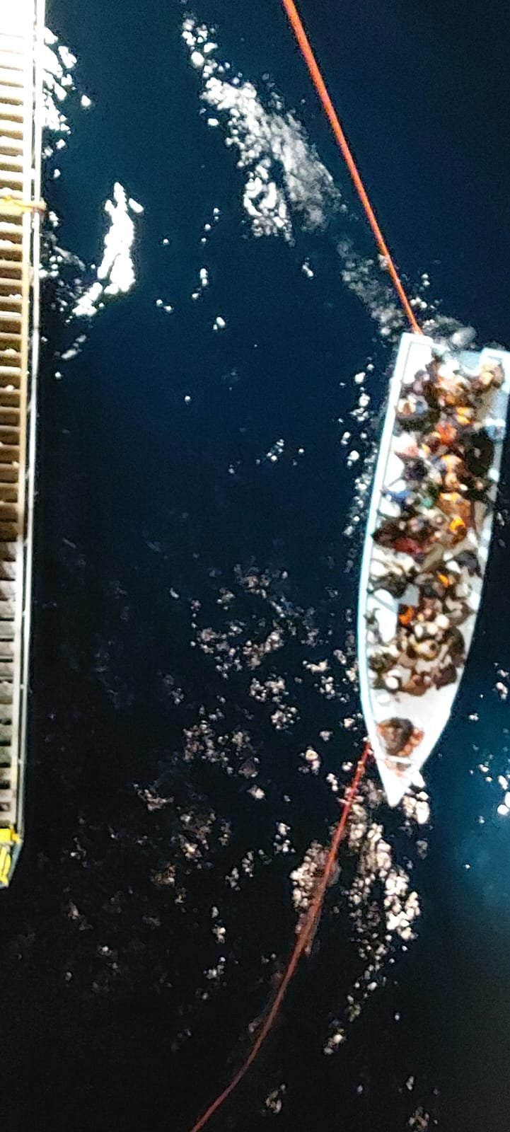 A second picture of the rescue off Gavdos provided by the Greek coast guard | Photo: Hellenic coast guard www.hgc.gr