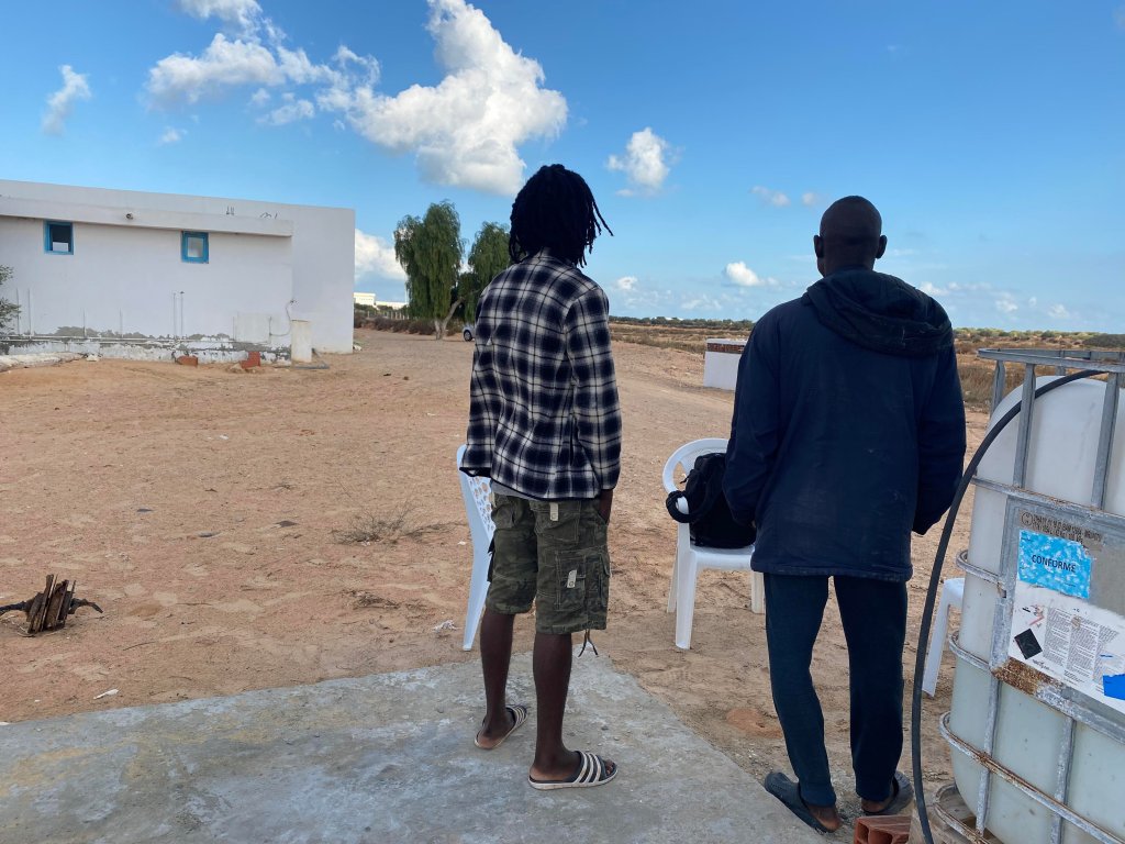 Ahmed and Moustapha have been housed for two years in the UNHCR center in Zarzis.  Credit: InfoMigrants