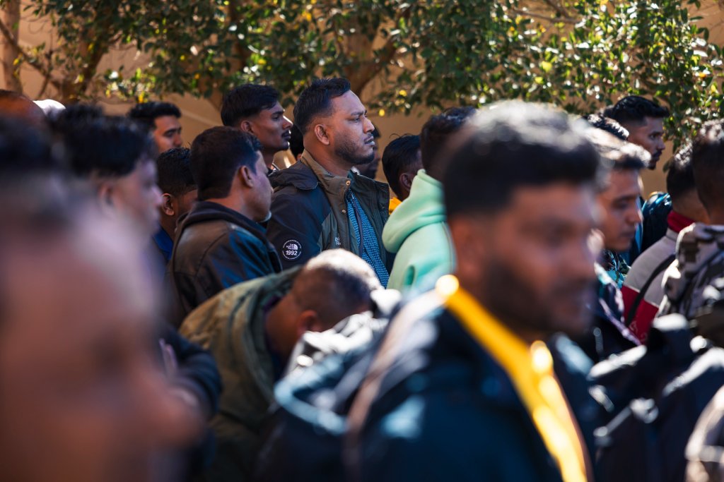Some of the 175 Bangladeshi migrants who took part in a voluntary return program organized by the IOM and were returned from Libya to Bangladesh at the end of February | Source: X page @IOM_Libya