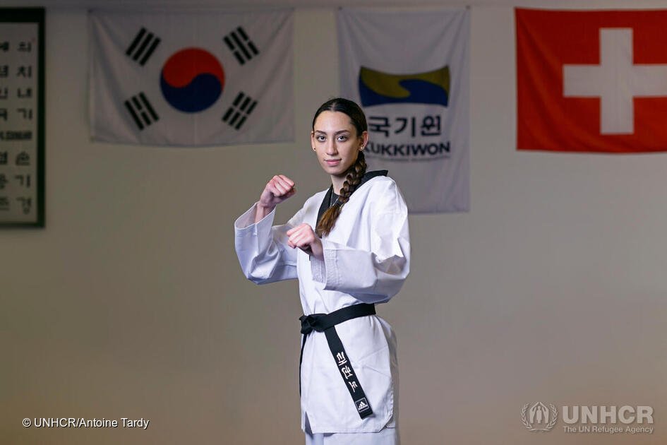 Iranian Taekwondo athlete Kimia Alizadeh, one of the 29 members of the Refugee Olympic Team for the Tokyo Olympics | Photo: Antoine Tardy/UNHCR