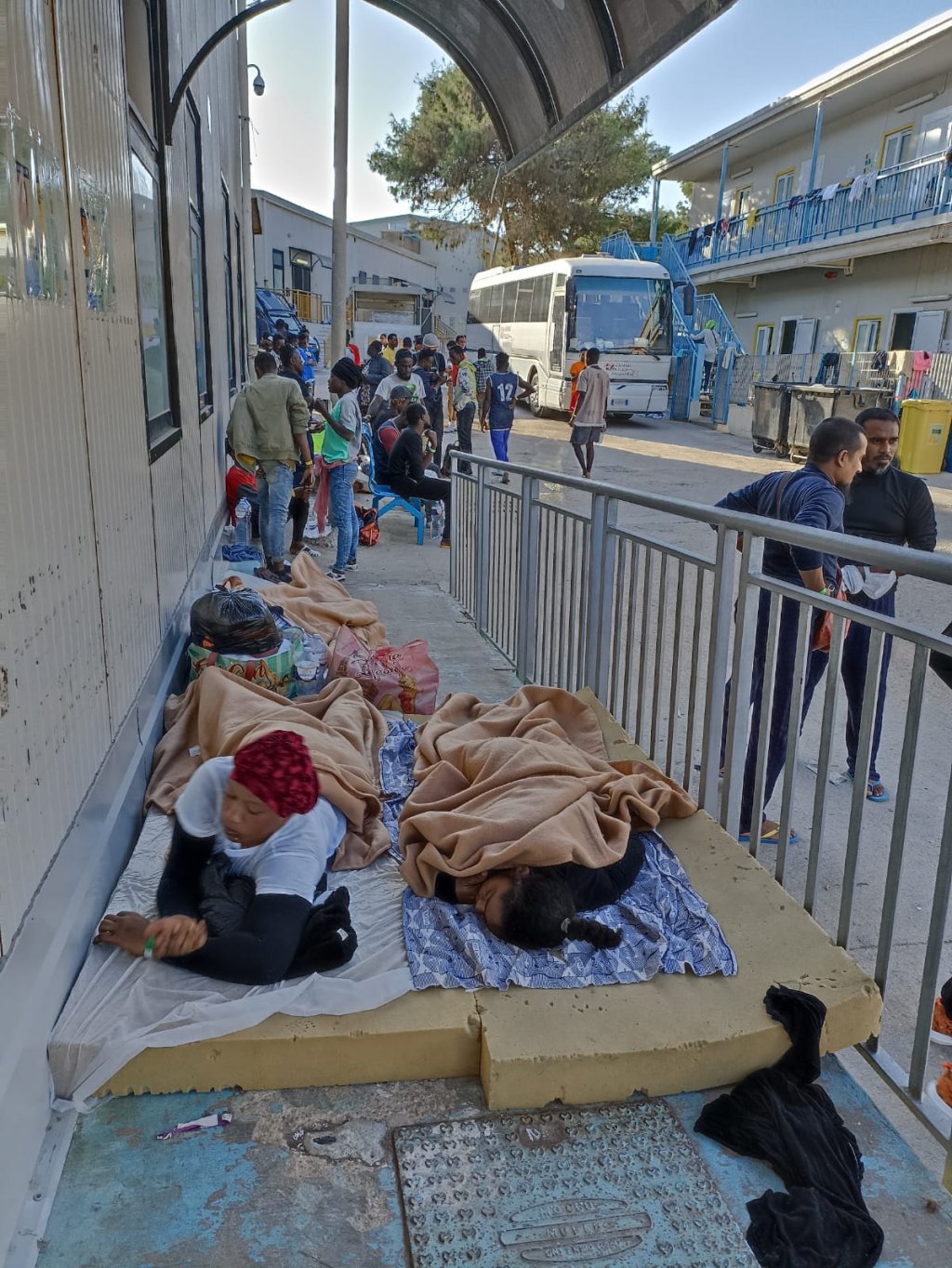 Le centre d'accueil de Lampedusa, en février 2023 | Photo : ASGI
