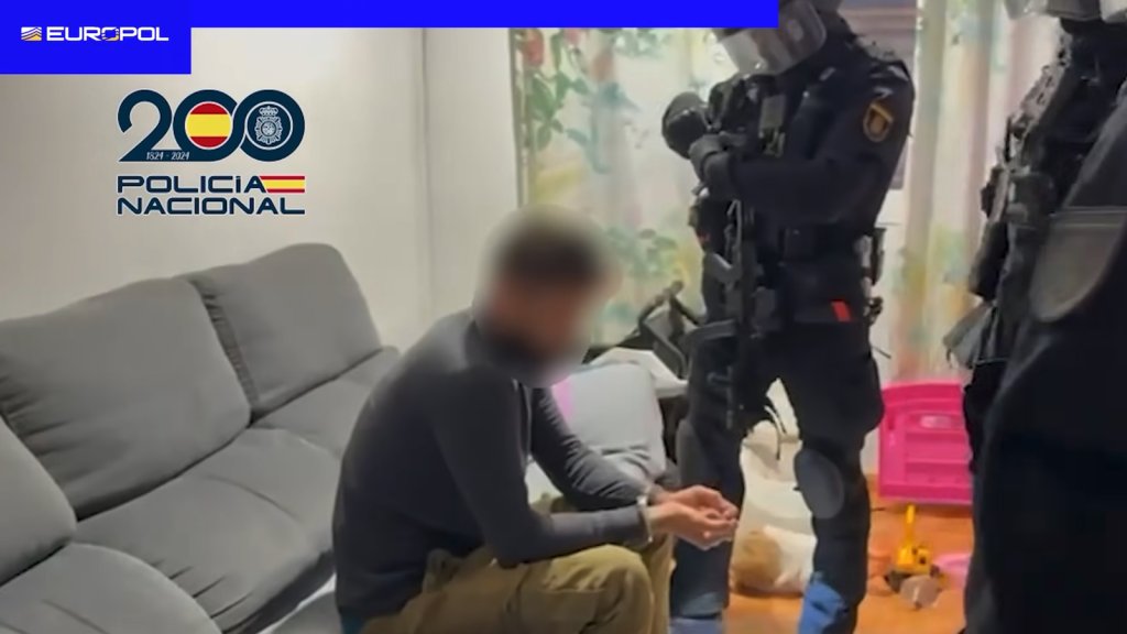 Several individuals were taken into custody as part of the operation | Source: Europol