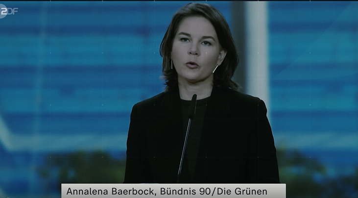 German Foreign Minister Annalena Baerbock has made feminism a central plank of her foreign policy | Source: Screenshot from ZDF report about Afghanistan evacuation program April 11, 2023