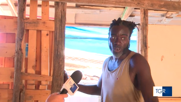 One of the men from Senegal who presented themselves to InfoMigrants as a camp leader speaks to Rai Regional news in September | Source: Screenshot Rai Regional News TGR