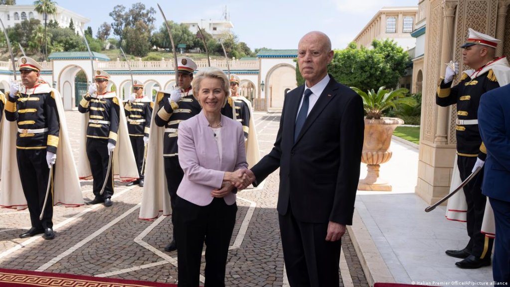 The European Commission President von der Leyen proposed a "Partnership Programme" to Tunisian President Kais Saied | Photo: Italian Premier Office/AP/picture alliance