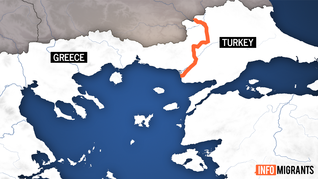 The Evros River forms a natural border between Greece and Turkey for around 200 km to the Aegean Sea