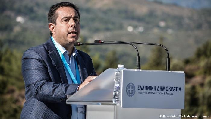 Greek Migration Minister Notis Mitarachi rejected Ankara's statements on the death of the migrants, saying they had never reached the Greek border | Photo: Eurkinissi / ANE / picture alliance