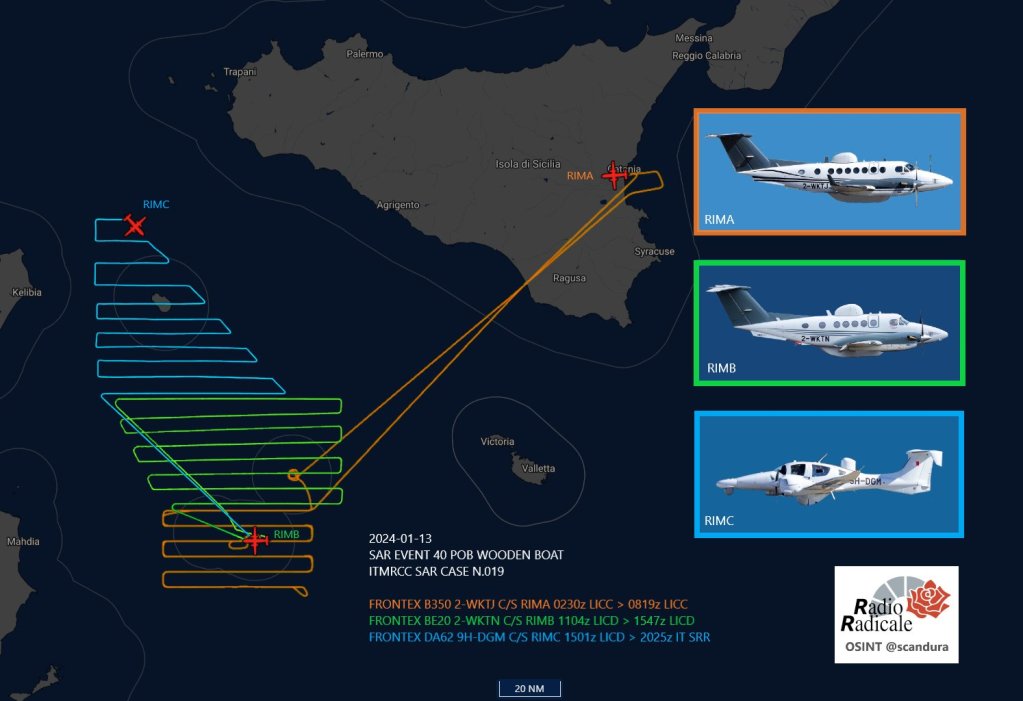 Part of the search efforts that took place on January 13, as documented by the journalist Sergio Scandura, Radio Radicale and posted on his X feed | Source: @scandura