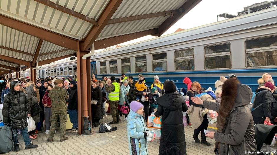 Trains arriving in Przemysl from Ukraine have stopped running to any schedule | Photo: Frank Hoffmann/DW