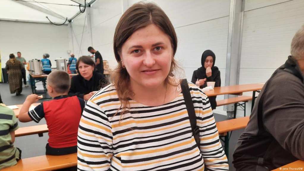 Tanya has just arrived from Ukraine | Photo: Jens Thurau/DW