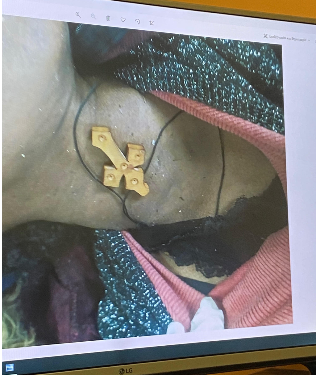 Photographie du corps d'une femme migrante retrouvée dans l'Evros. Crédit : InfoMigrants