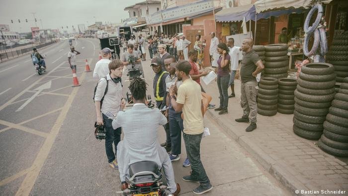 During the film shoot in Accra | Photo: Bastian Schneider