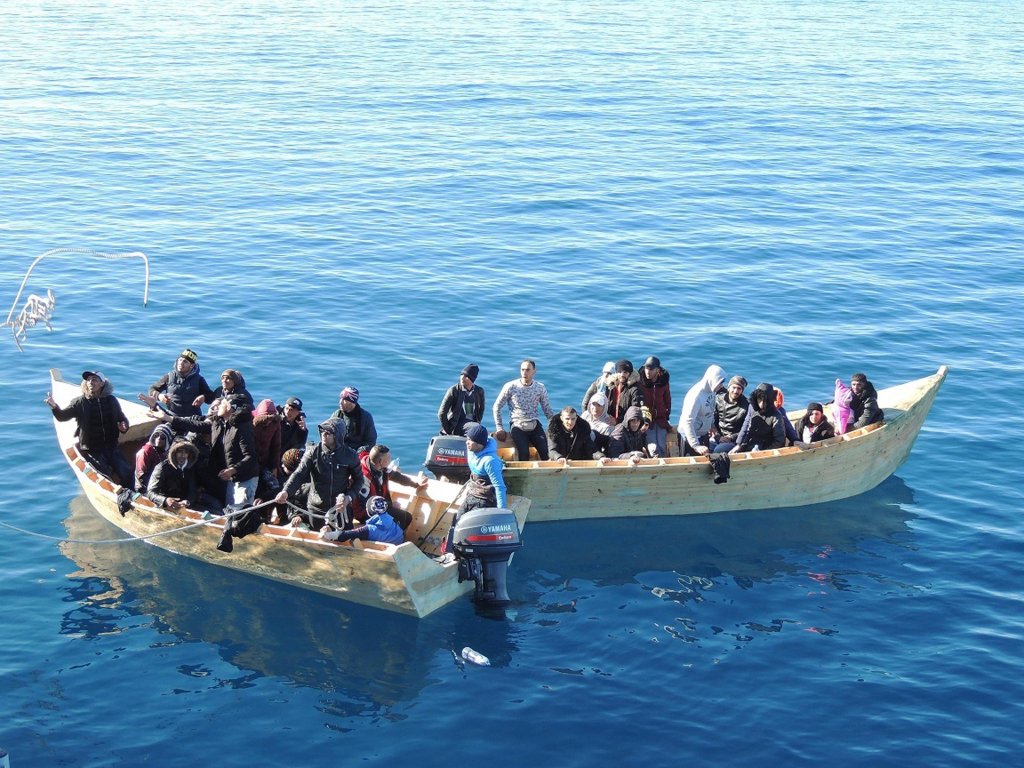 From file: Two small boats with 35 Algerians aboard, intercepted by the Italian Finance Police in Sant'Antioco, Sardinia | Photo: ANSA/ARCHIVE/FINANCE POLICE PRESS OFFICE
