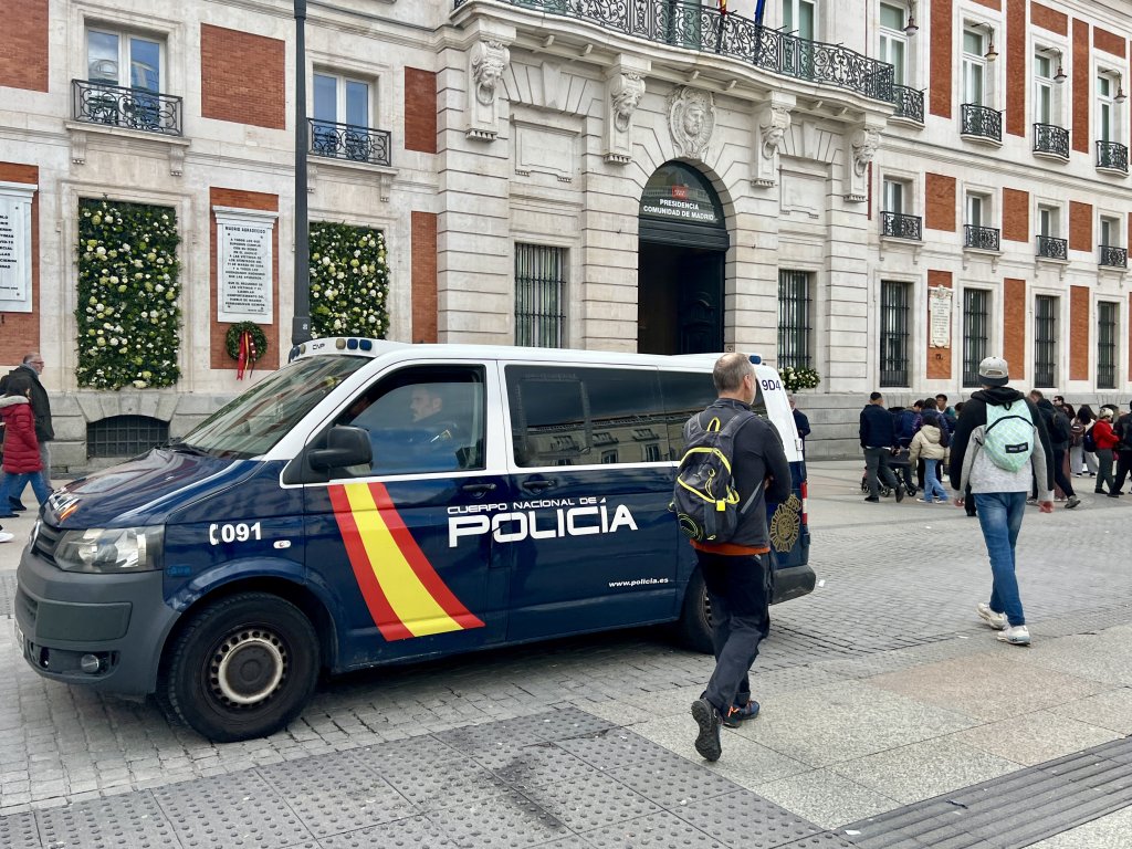 Blaye a appris à repérer les patrouilles de la police espagnole, à Madrid. Crédit : InfoMigrants