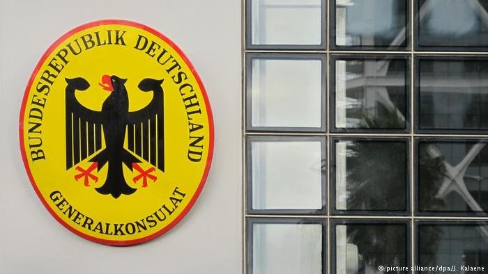 A sign of a German consulate abroad | Photo: Picture-alliance