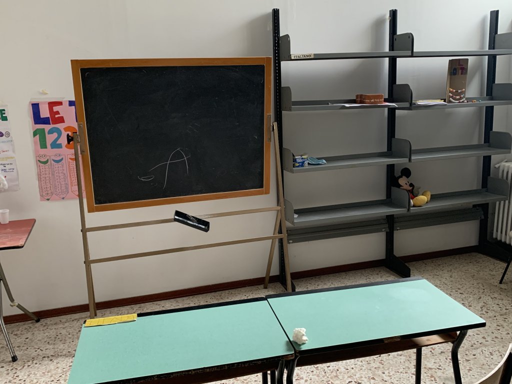 La salle de classe du WGSS | Photo : Emma Wallis / InfoMigrants