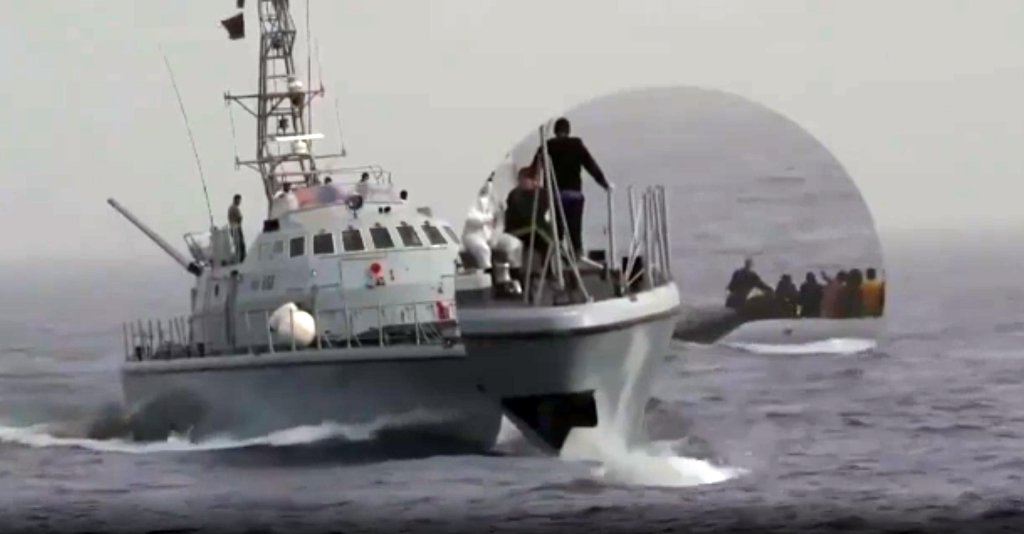 A video frame provided by Sea Watch, which denounces the behavior of Libyan coast guards: "people were hit and forced to go back" | Photo: SEA WATCH/ANSA