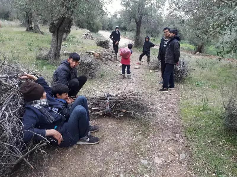 نثار احمد د موریا کمپ ته نږدې په یونان کې. انځور: نثار احمد. ۲۰۲۰