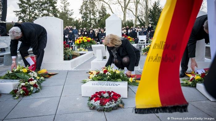یادبود از قربانیان حمله نژادپرستانه در شهر هاناو آلمان